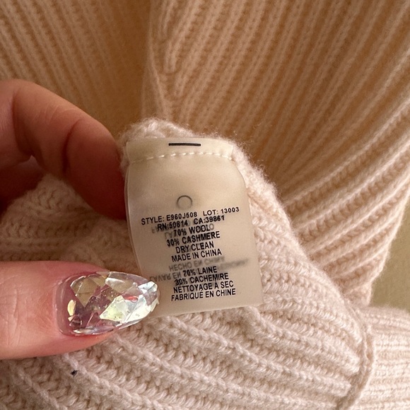 Elie Tahari Cream Cowl Neck Sweater - Picture 7 of 7